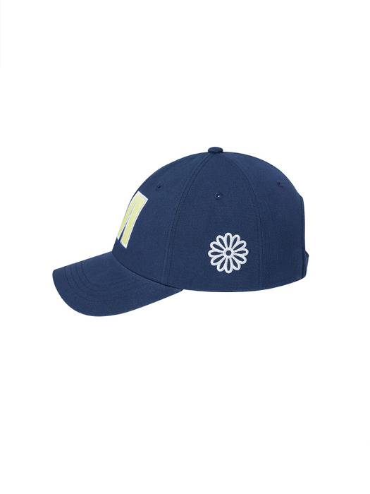 CAP M SATIN_NAVY LEMON