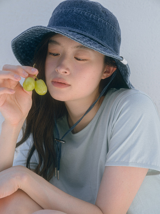 Demin Bucket Hat - Blue