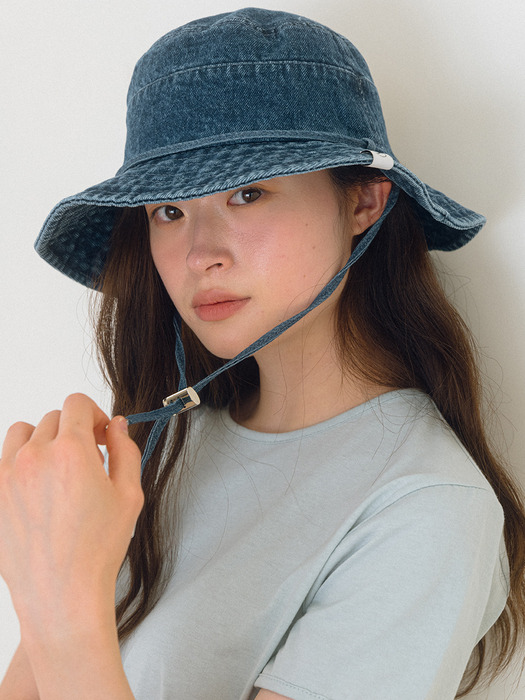 Demin Bucket Hat - Blue