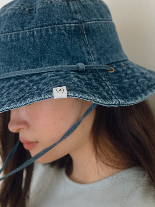 Demin Bucket Hat - Blue