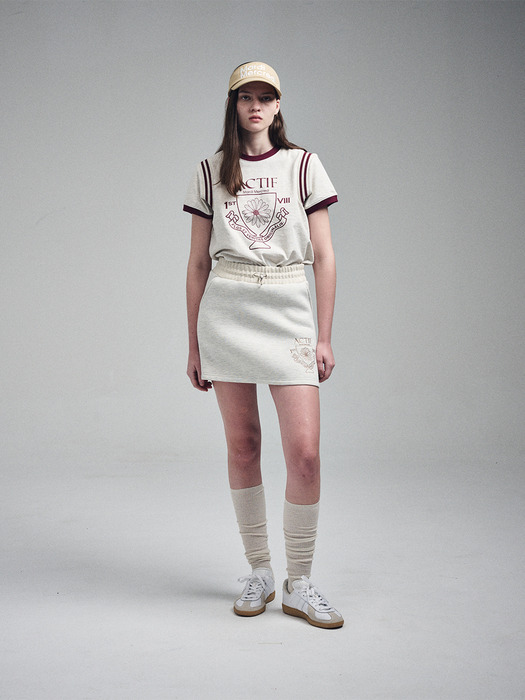 NEOPRENE MINI SKIRT CHAMPION CUP ACTIF_OATMEAL BEIGE