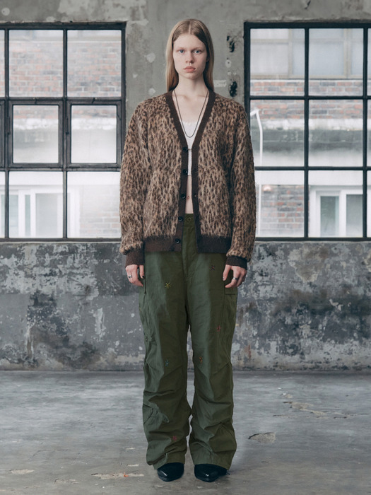 FLOWER MILITARY CARGO PANTS KHAKI