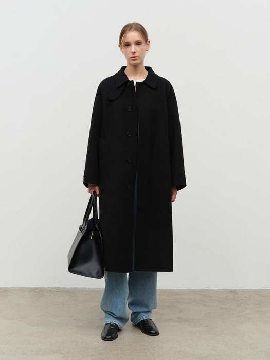 UNISEX HANDMADE MAC COAT BLACK_UDCO4D124BK