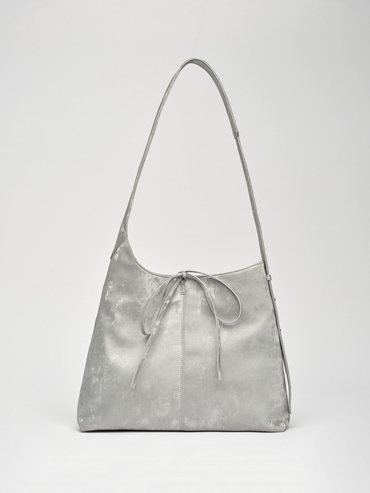 Triangle shoulder bag Silver