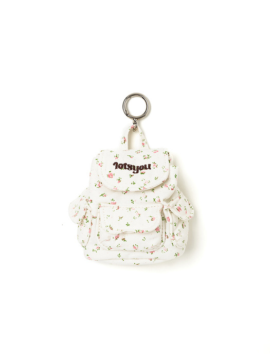 lotsyou_Chubby Backpack Keyring Ivory