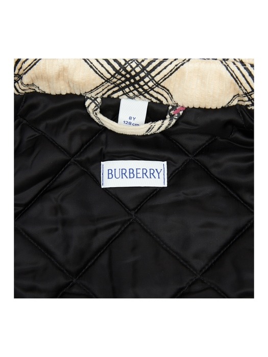 BURBERRY KIDS 버버리키즈 체크 코듀로이 자켓 STANLEY CHK 8088498 A1073 (성인가능)