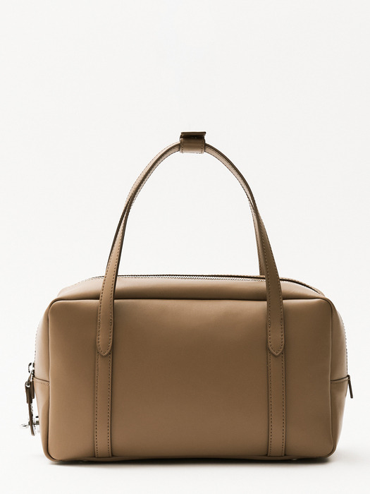 Soft box tote bag Cappuccino