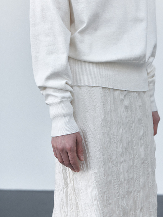 TVS WRINKLE LAYERED SKIRT_2COLORS