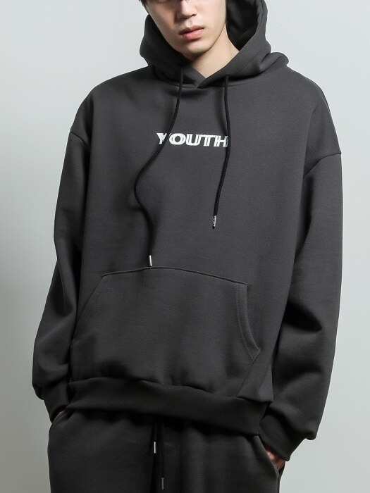 youth printed hoodie[black]