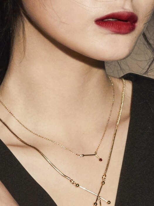 Red Blossom Garnet Necklace