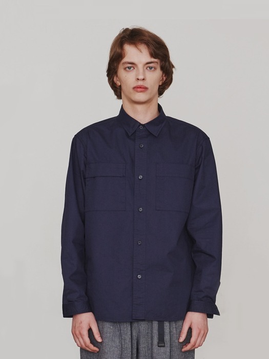 Two-Sided Pocket Shirt (Navy)