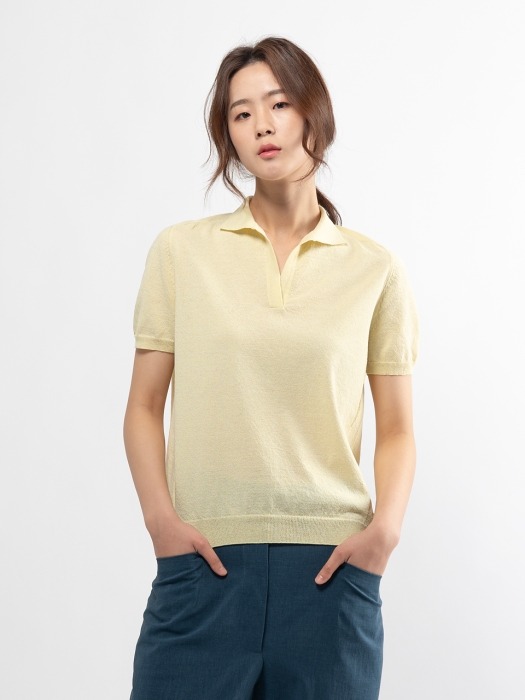 Summer Knit Top - LEMON