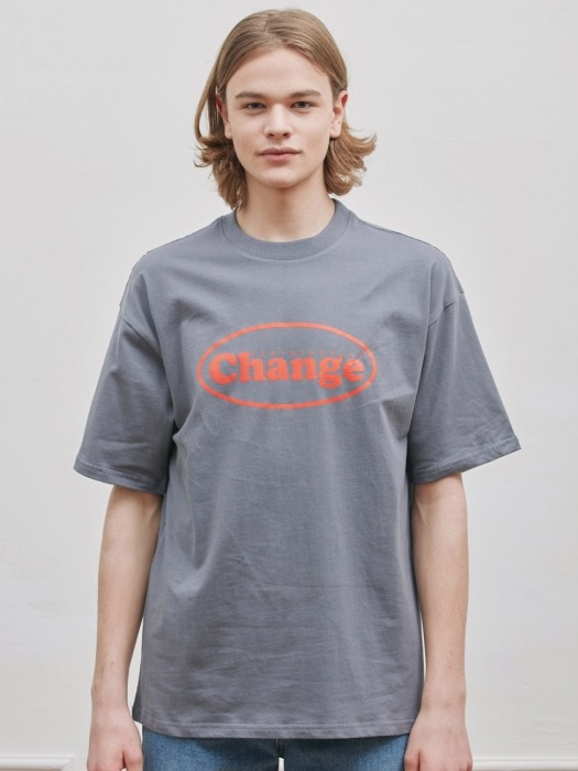 OVAL T-SHIRT CHARCOAL