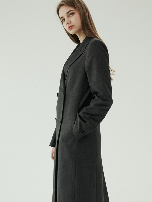 Carmen coat charcoal