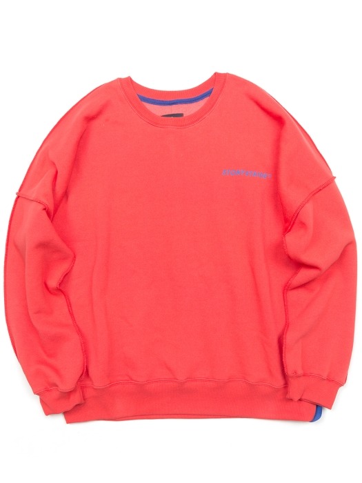 INSIDEOUT STITCH OVER CREWNECK - RED