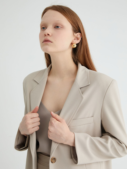 20 SPRING_Beige Single-Breasted Jacket