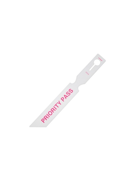 Priority tag _ White Pink