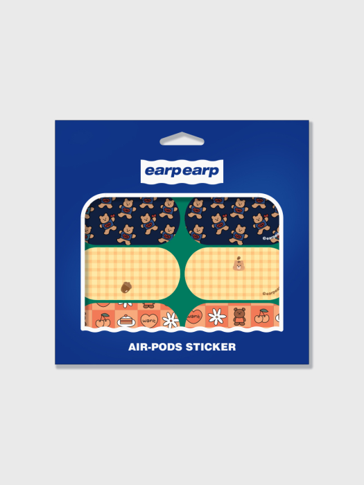 Earpearp air pods sticker pack-green