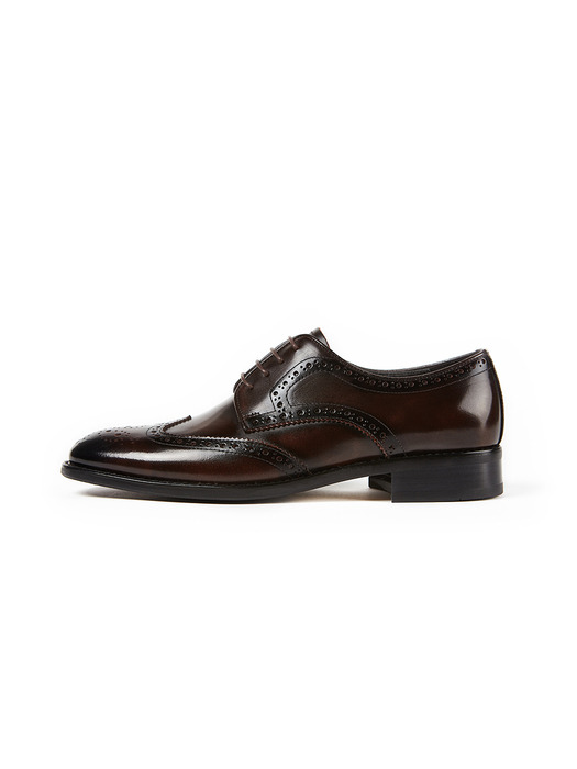 MAY_WING TIP DERBY(TWO TONE BROWN)