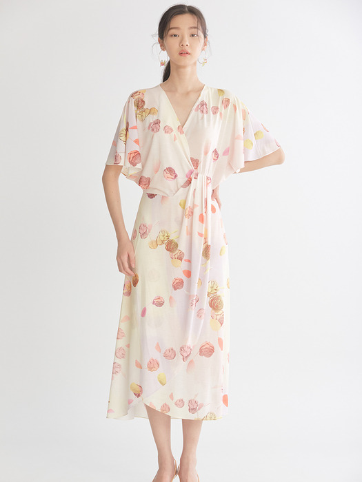 rose wrap dress