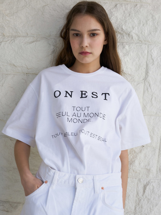 LB ONEST T-SHIRT(WHITE)