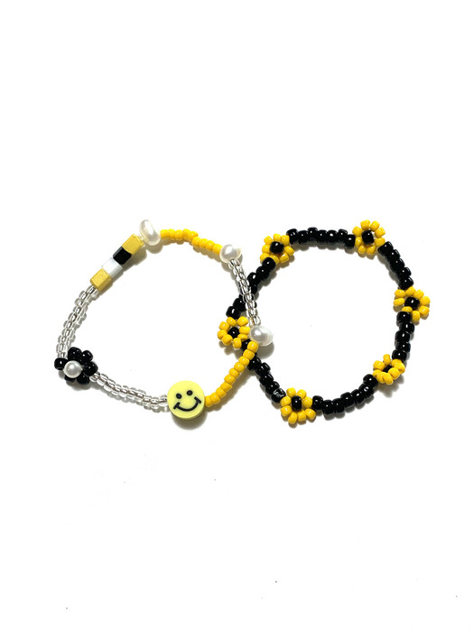 Shiny Flower Bracelet SET 6