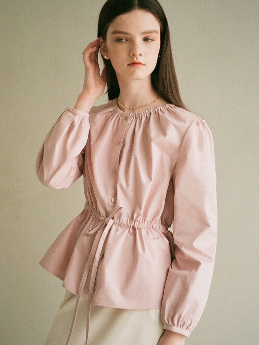 ALICE STRING BLOUSE (PINK)