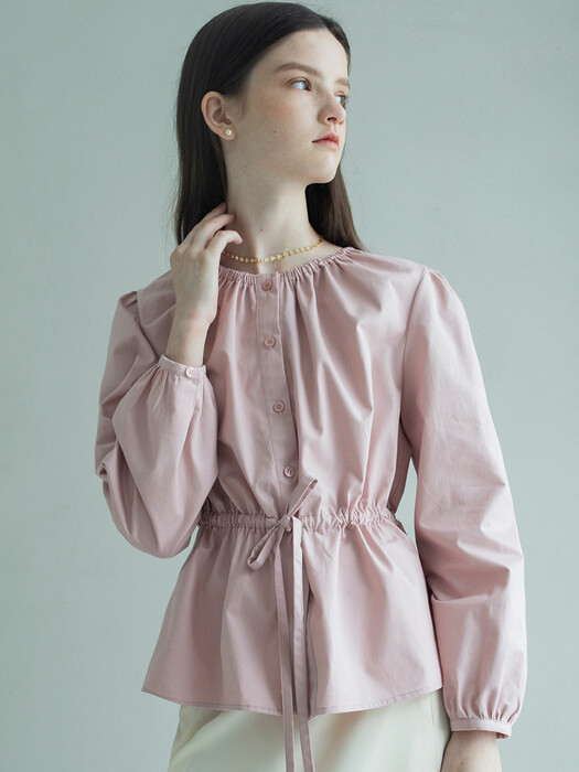 ALICE STRING BLOUSE (PINK)
