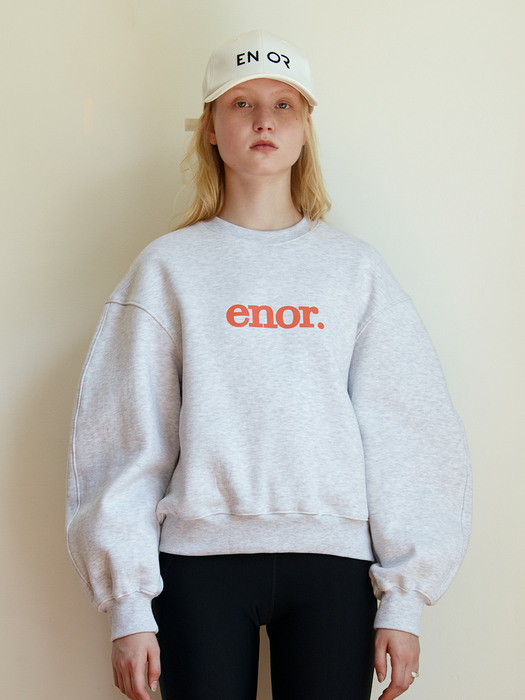 ENOR LOGO SWEATSHIRT - GREY