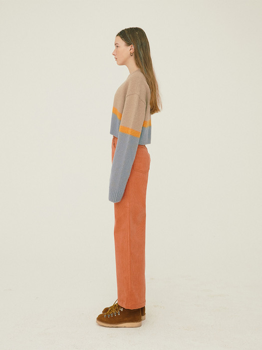 Sunset Gradation Sweater_Warm Sand