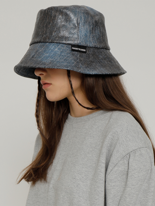 R ECO LEATHER BUCKET HAT [2colors]