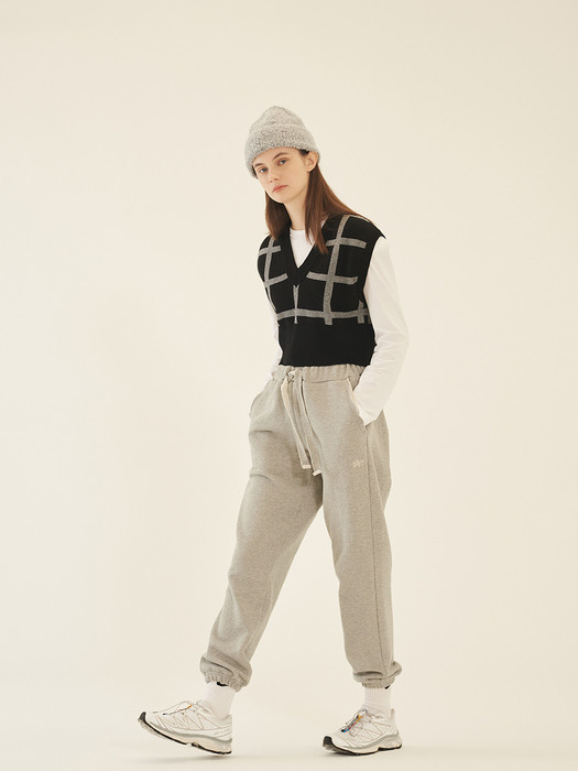 Raw cut Pants_Grey