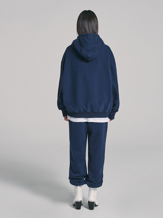 [SET UP] GAC LOGO JOGGER SET navy (기모)