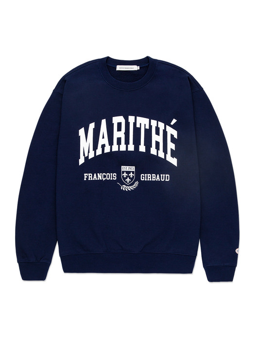 MARITHE COLLEGE SWEATSHIRT navy