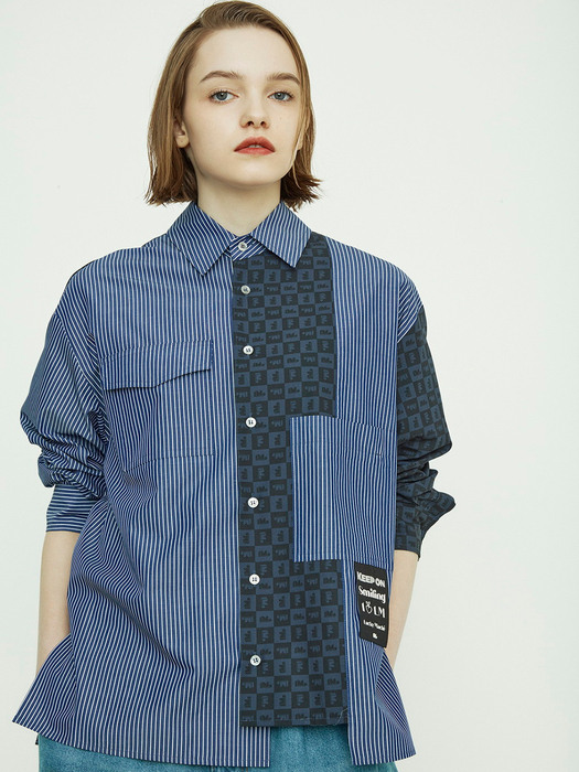 Check and Stripe Shirt_QUSAX21110NYD