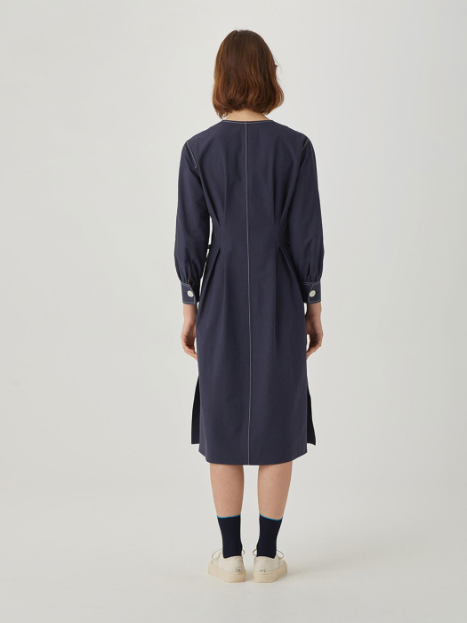 Button-down Dress [NAVY] JYDR1B901N2