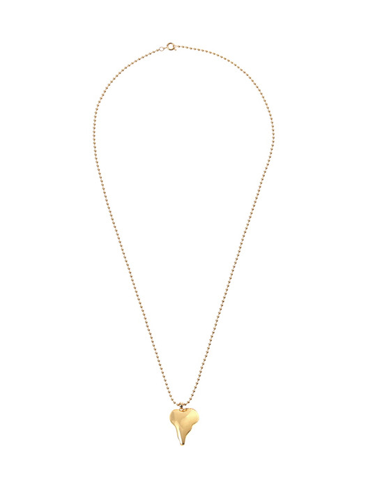 DAYZ Heart Gold Ball Chain Long Necklace