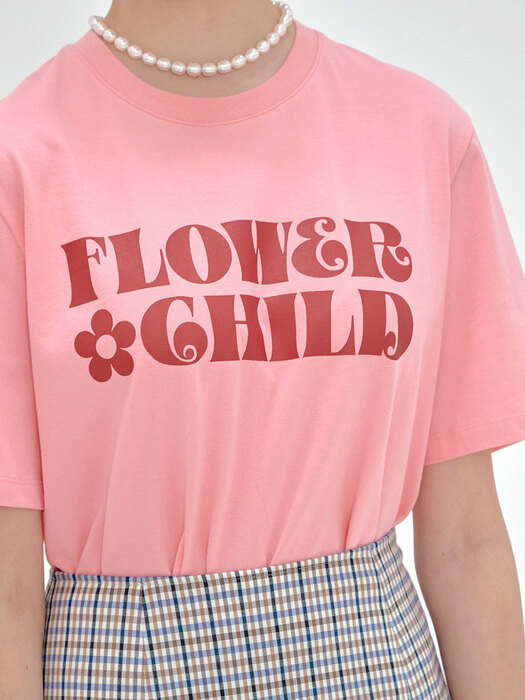 FLOWER CHILD T-SHIRT_PINK (EEOO2RSR02W)