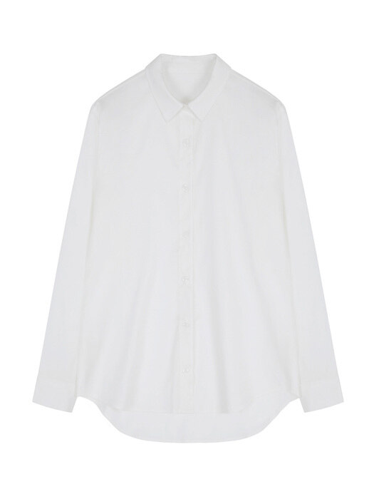 Plain silk-cotton blouse (3color)
