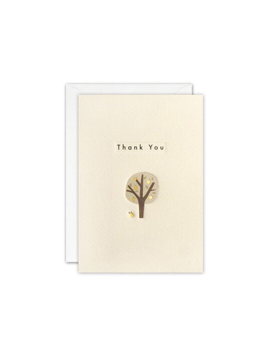 thank you tree ingot card