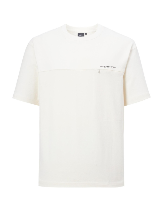 Semi OverFit Pocket T shirt 크림 포켓배색 면 남성 반팔티셔츠 (JMTS1B304CR)