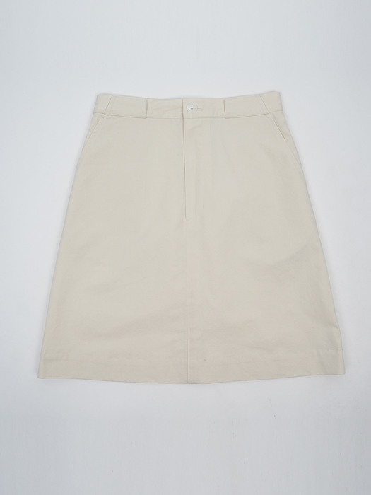 TUNNEL SHORT SKIRT IN CREAM