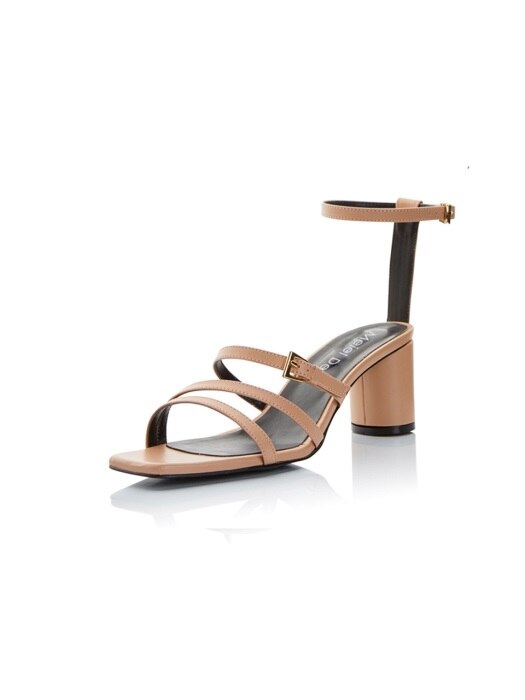 Strappy sandals- MD1010 Skin beige