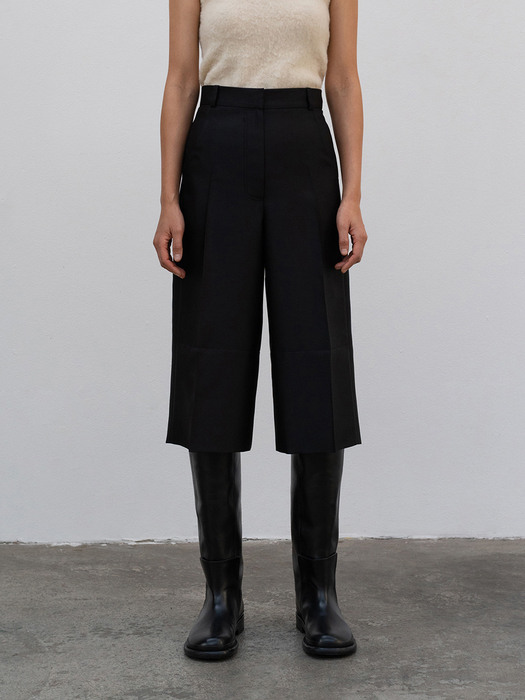 21FW RECYCLED POLYESTER BERMUDA PANTS - BLACK