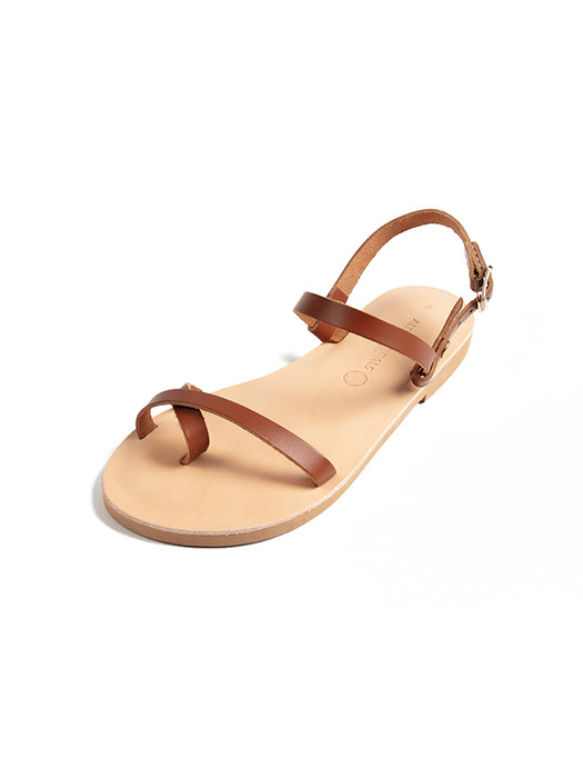 [리퍼브][240, 250]Double Ankle Strap Sandal (tobacco)