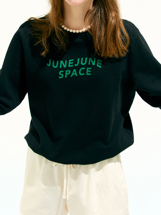 June June Space Sweat Shirt_Black