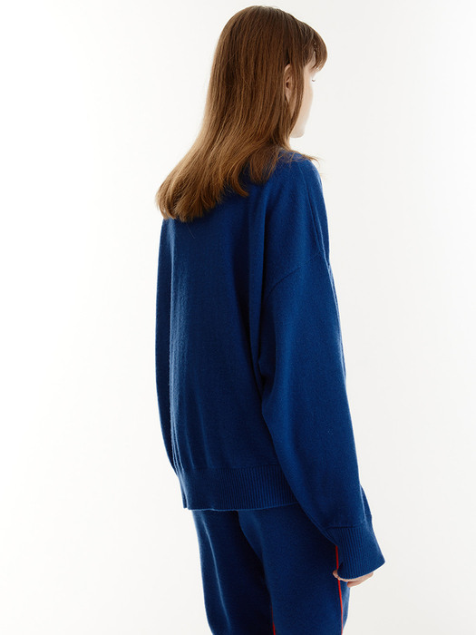SIDE PANEL PULLOVER_NAVY