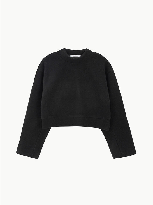 Cotton Polo Sweatshirt (BLACK)