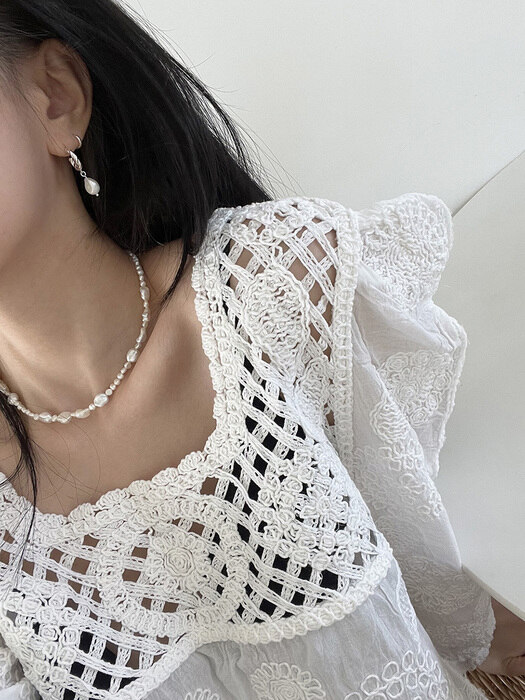 [925silver] Amor pearl necklace