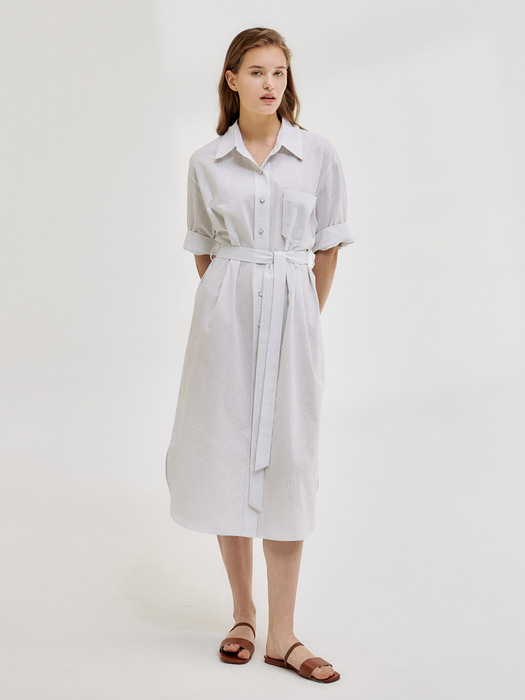 22N summer basic shirts dress [ST]